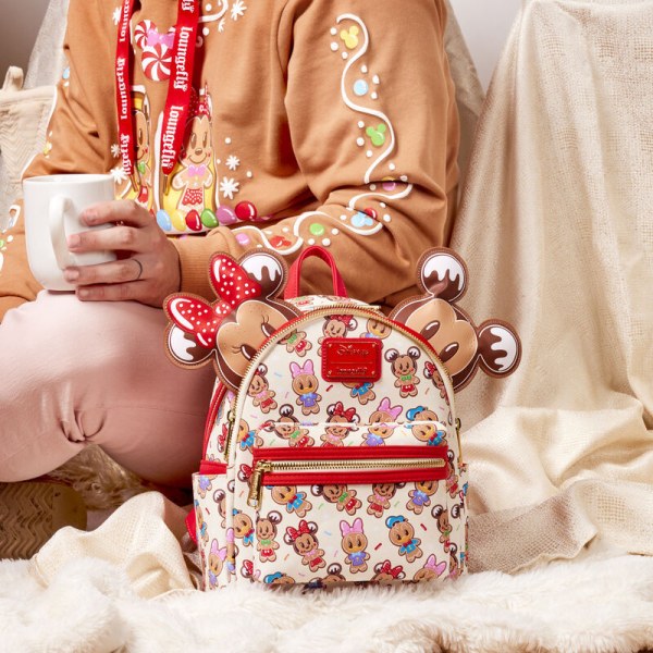 MINI RUGZAK Mickey en zijn peperkoekvriendjes met haarband - DISNEY LOUNGEFLY