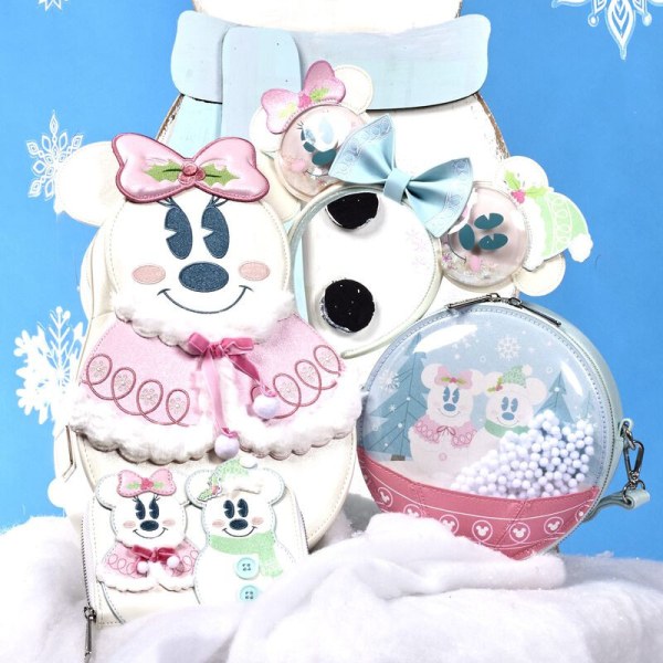 MINI RUGZAK Mickey en Minnie Sneeuwman - DISNEY LOUNGEFLY