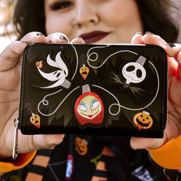 Wallet Nightmare Before Christmas Kerstmis Lichtslingers - DISNEY LOUNGEFLY