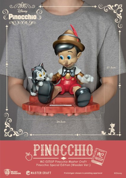 PINOKKIO HOUTEN VERSIE SPECIALE EDITIE - DISNEY MASTERCRAFT