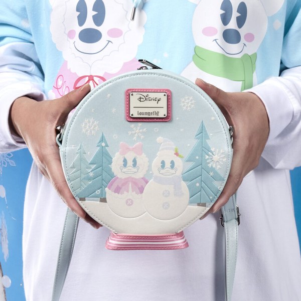 SCHOUDEDTASSEN Mickey & Minnie Sneeuwbol - DISNEY LOUNGEFLY