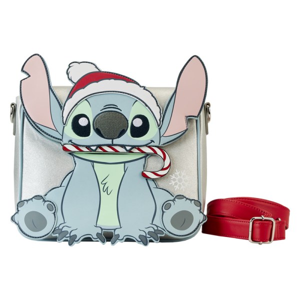 SCHOUDEDTASSEN Stitch Holiday Glitter - DISNEY LOUNGEFLY