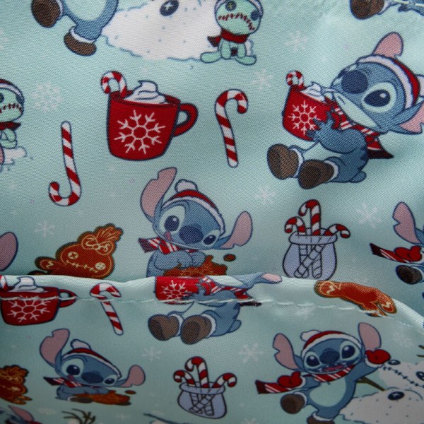 SCHOUDEDTASSEN Stitch Holiday Glitter - DISNEY LOUNGEFLY