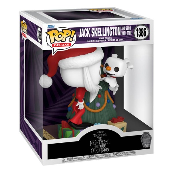 Funko POP! Deluxe 1386 - The Nightmare Before Christmas 30th - Jack & Zero met de boom