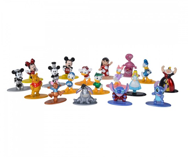 Set van 18 Disney-metalen beeldjes