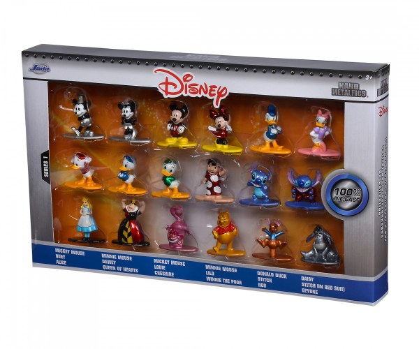 Set van 18 Disney-metalen beeldjes