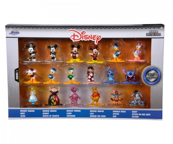 Set van 18 Disney-metalen beeldjes