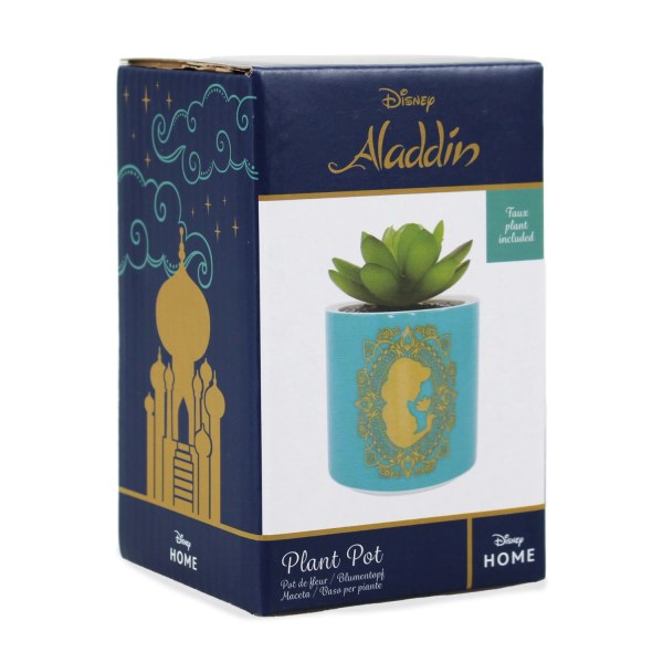 Kunstplant in turquoise Aladdin pot - Disney