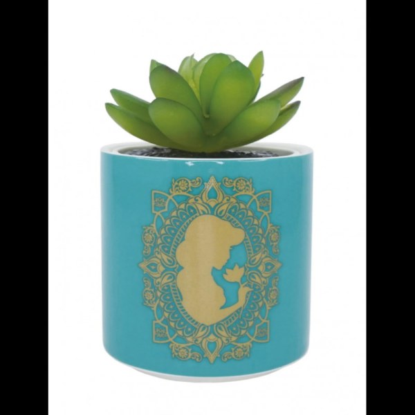 Kunstplant in turquoise Aladdin pot - Disney