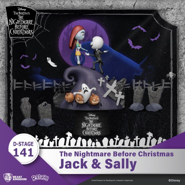 DIORAMA Jack en Sally Nightmare Before Christmas - DISNEY D-STAGE