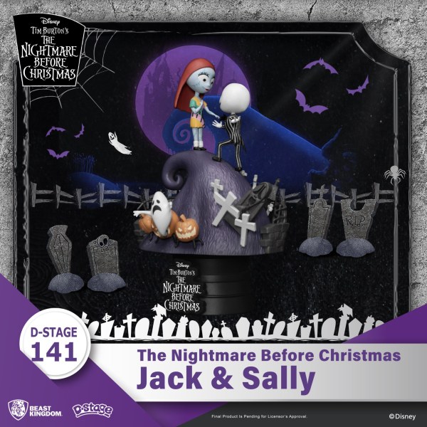 DIORAMA Jack en Sally Nightmare Before Christmas - DISNEY D-STAGE