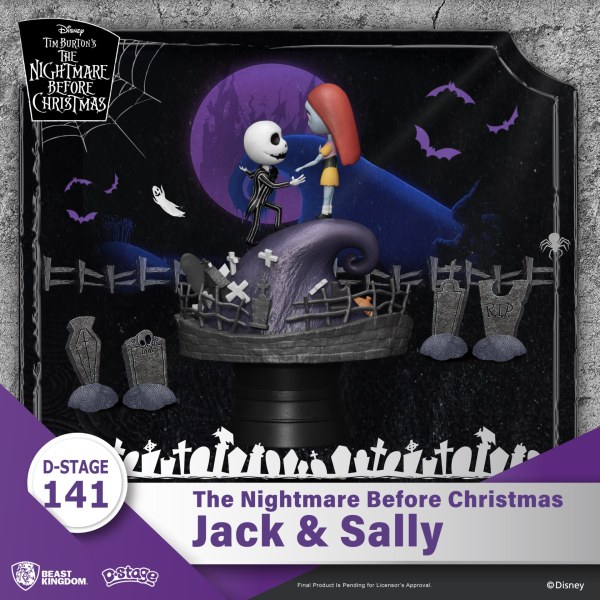 DIORAMA Jack en Sally Nightmare Before Christmas - DISNEY D-STAGE