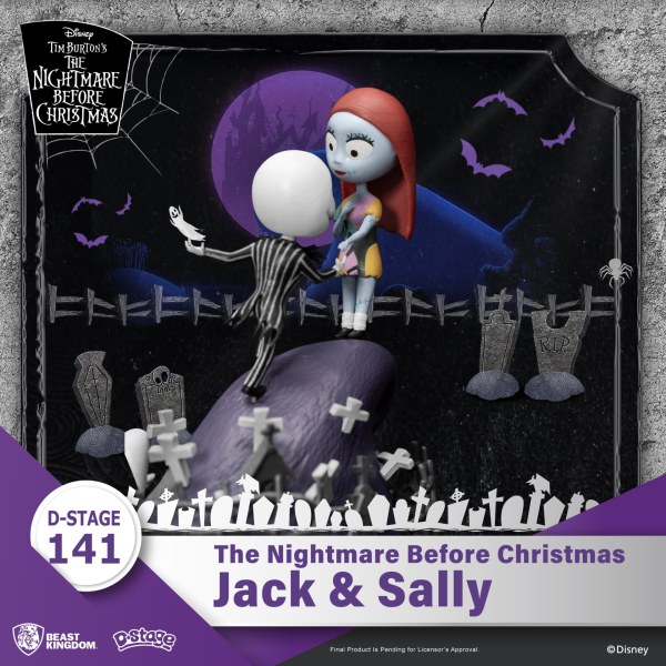 DIORAMA Jack en Sally Nightmare Before Christmas - DISNEY D-STAGE