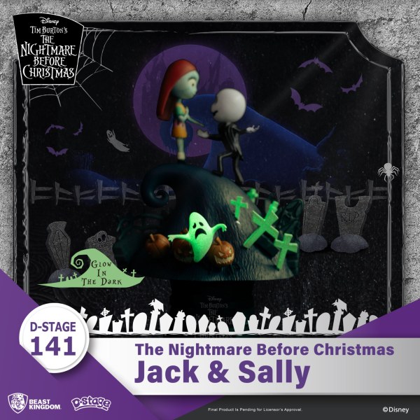 DIORAMA Jack en Sally Nightmare Before Christmas - DISNEY D-STAGE