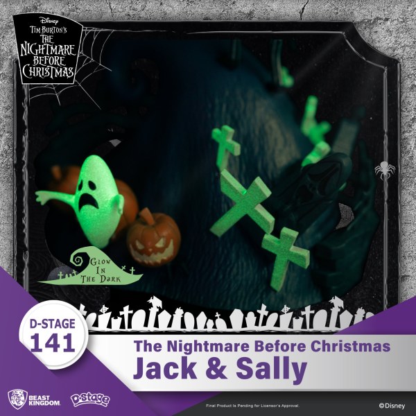 DIORAMA Jack en Sally Nightmare Before Christmas - DISNEY D-STAGE