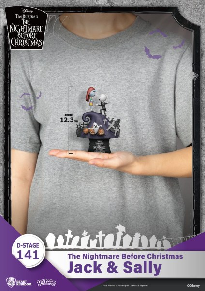 DIORAMA Jack en Sally Nightmare Before Christmas - DISNEY D-STAGE