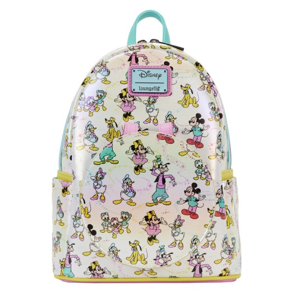 MINI RUGZAK Disney 100 Iriserende Mickey en Vrienden met Haarband - DISNEY LOUNGEFLY