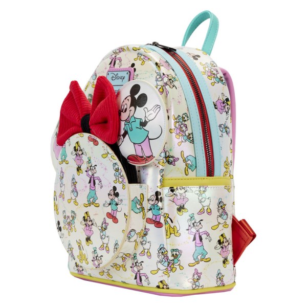 MINI RUGZAK Disney 100 Iriserende Mickey en Vrienden met Haarband - DISNEY LOUNGEFLY