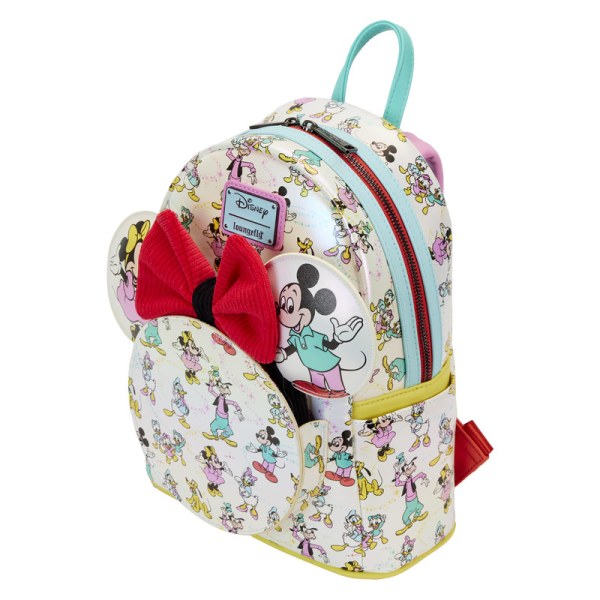 MINI RUGZAK Disney 100 Iriserende Mickey en Vrienden met Haarband - DISNEY LOUNGEFLY