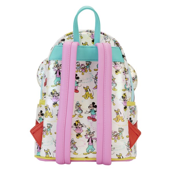 MINI RUGZAK Disney 100 Iriserende Mickey en Vrienden met Haarband - DISNEY LOUNGEFLY