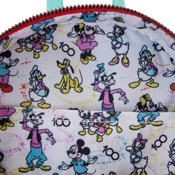 MINI RUGZAK Disney 100 Iriserende Mickey en Vrienden met Haarband - DISNEY LOUNGEFLY