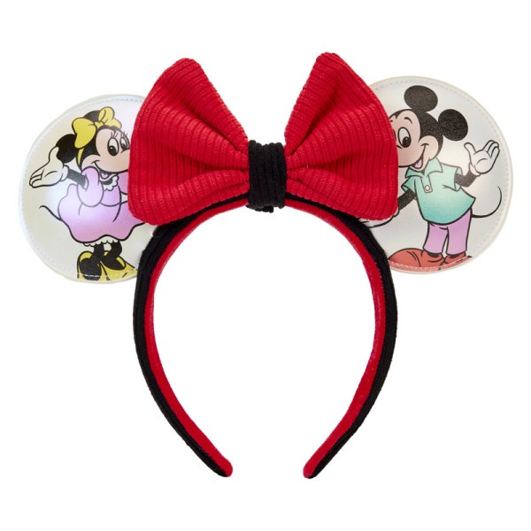 MINI RUGZAK Disney 100 Iriserende Mickey en Vrienden met Haarband - DISNEY LOUNGEFLY