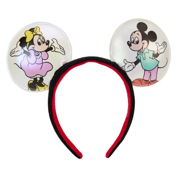 MINI RUGZAK Disney 100 Iriserende Mickey en Vrienden met Haarband - DISNEY LOUNGEFLY
