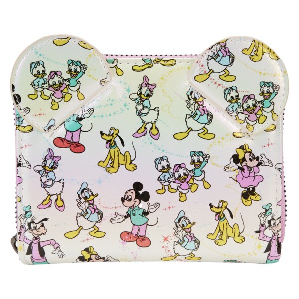 Disney 100 iriserende Mickey en vrienden portemonnee - DISNEY LOUNGEFLY