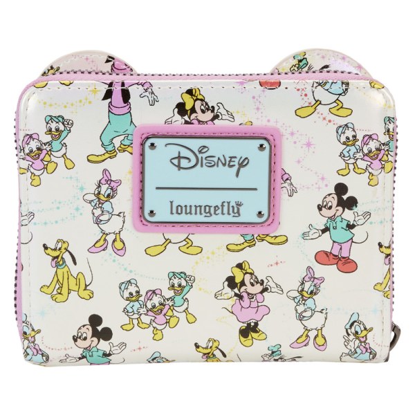 Disney 100 iriserende Mickey en vrienden portemonnee - DISNEY LOUNGEFLY