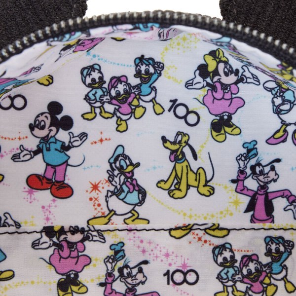 SCHOUDEDTASSEN om te bouwen tot Rugzak Disney 100 Mickey Muis Classic - DISNEY LOUNGEFLY