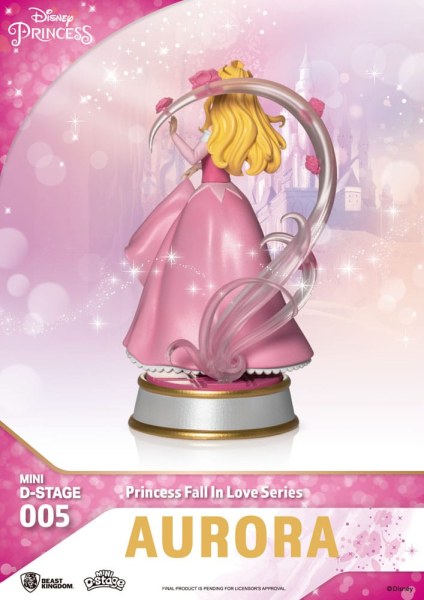 Kavel van 6 Disney Prinsessenbeeldjes "Fall in love" serie - Disney mini D-Stage