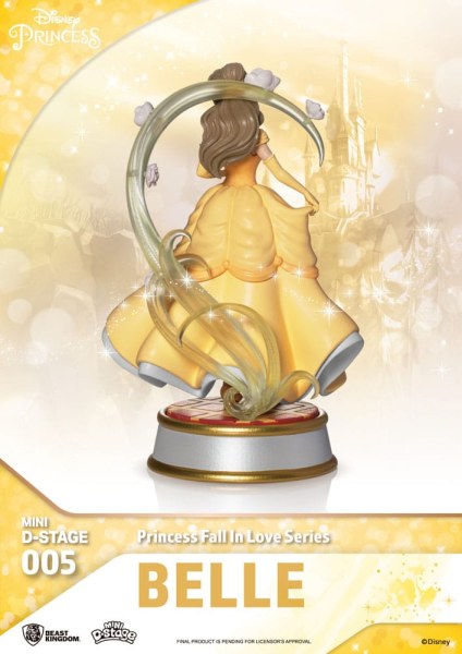 Kavel van 6 Disney Prinsessenbeeldjes "Fall in love" serie - Disney mini D-Stage