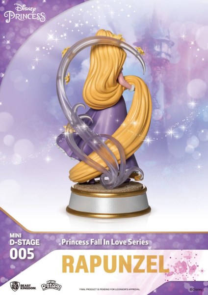 Kavel van 6 Disney Prinsessenbeeldjes "Fall in love" serie - Disney mini D-Stage