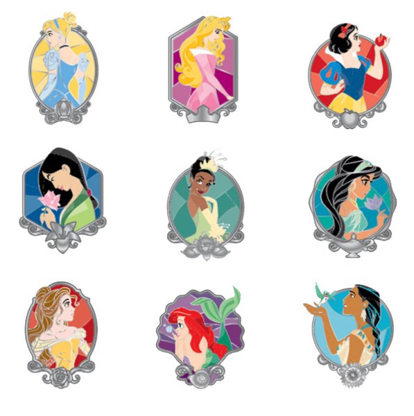 GEHEIMZINNIGE PIN'S Glas in lood - Disney Prinsessen
