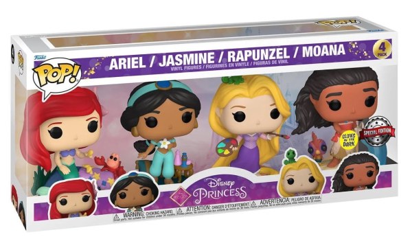 Pak de 4 Funko Pop! Films Vinyl - Prinsessen ultieme - Disney