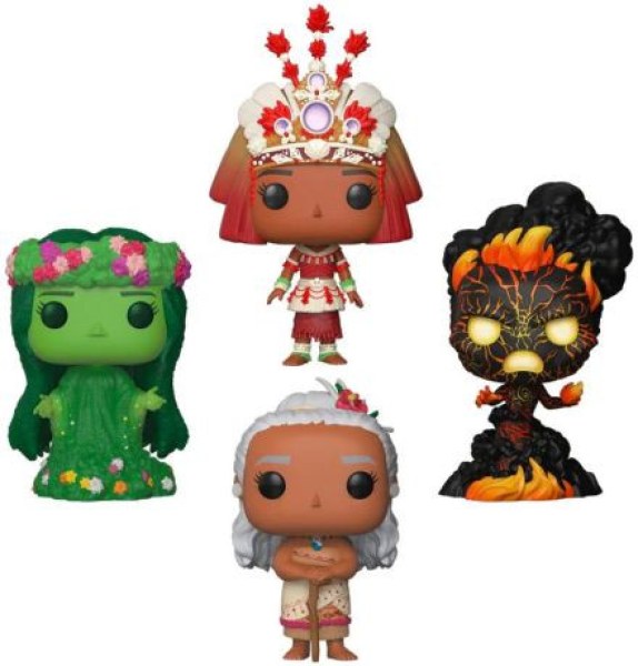 Pak de 4 Funko Pop! Films Vinyl - Moana - Disney