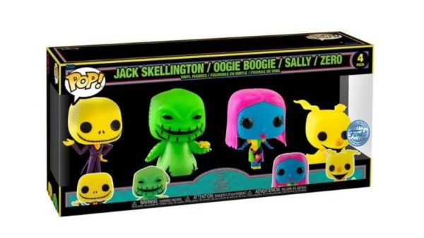 Set van 4 Funko Pop! Films Vinyl - Nightmare before Kerstmis (EMEA) - Disney