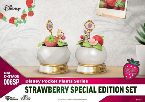 Kavel van 2 Mini Diorama Stage Chip en Dale "Pocket Plants" serie Special Edition - Disney mini D-Stage
