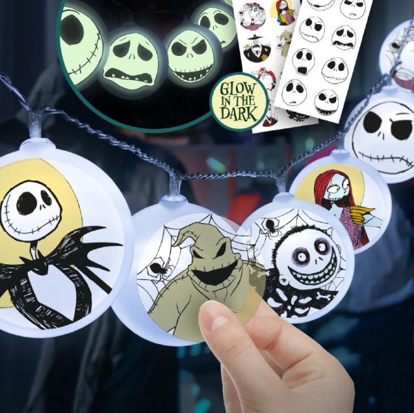 Nightmare Before Christmas lichtslinger met stickers - Disney
