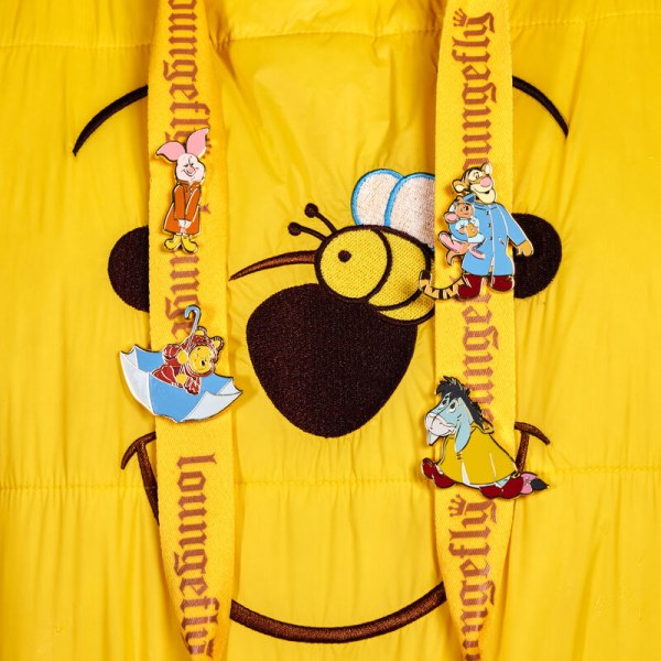 Set van 4 Pin's Winnie en haar vrienden glijden op een regenachtige dag - Disney