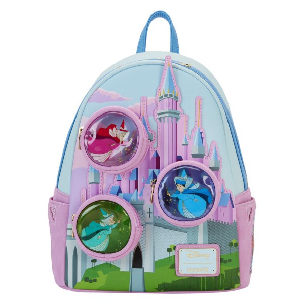 Doornroosje kasteel mini rugzak met De Drie Goede Feeën - DISNEY LOUNGEFLY