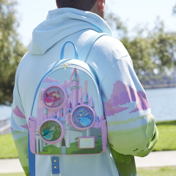 Doornroosje kasteel mini rugzak met De Drie Goede Feeën - DISNEY LOUNGEFLY