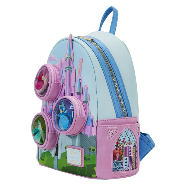 Doornroosje kasteel mini rugzak met De Drie Goede Feeën - DISNEY LOUNGEFLY