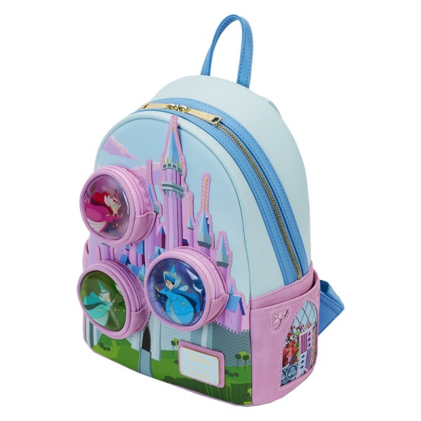 Doornroosje kasteel mini rugzak met De Drie Goede Feeën - DISNEY LOUNGEFLY