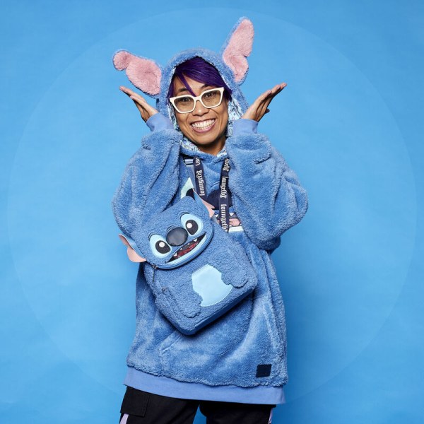 Mini Stitch rugzak pluche Sherpa - DISNEY LOUNGEFLY