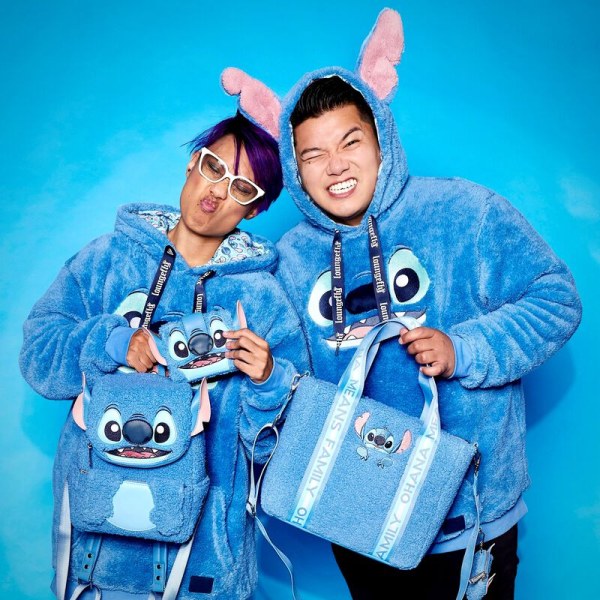 Mini Stitch rugzak pluche Sherpa - DISNEY LOUNGEFLY