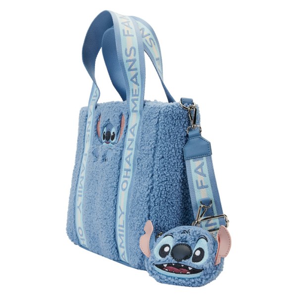 Shopper Stitch en pluche Sherpa met portemonnee - DISNEY LOUNGEFLY