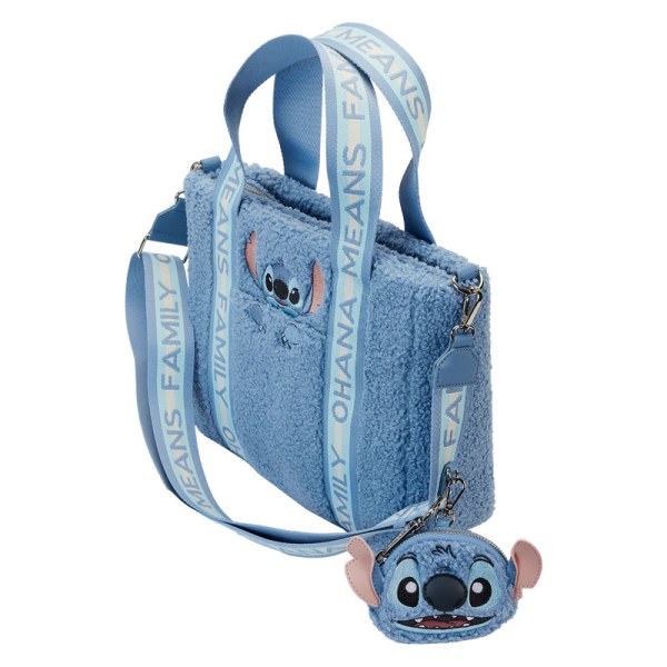 Shopper Stitch en pluche Sherpa met portemonnee - DISNEY LOUNGEFLY