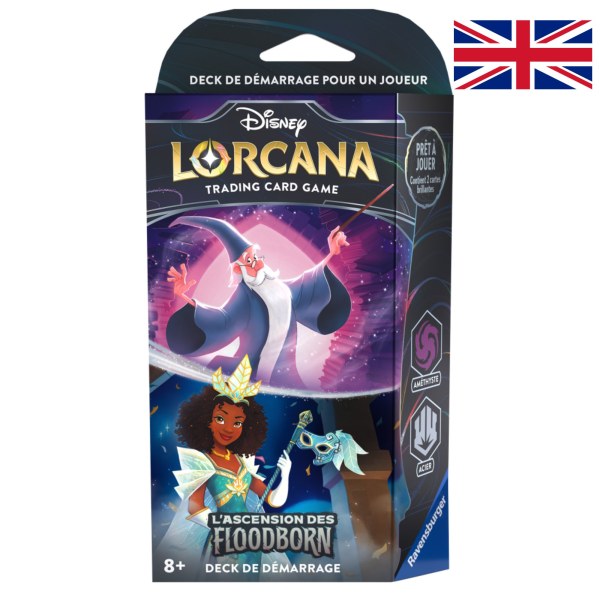 Amethist &amp; Steel Starter Deck (Engelstalig) Disney Lorcana Rise of the Floodborn
