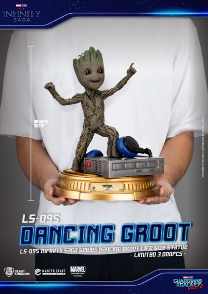 Dancing Groot 1/1 Guardians of the Galaxy 2 1/1 - Marvel levensgroot standbeeld